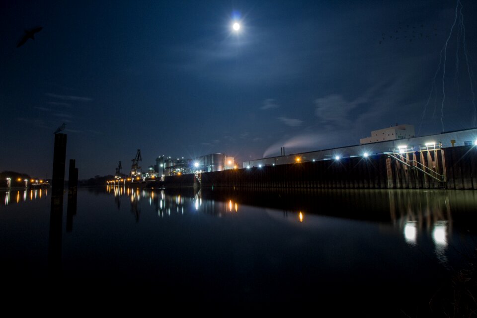 City skyline water