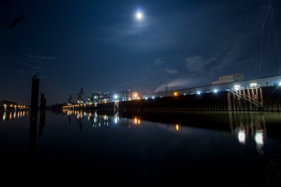 City skyline water photo