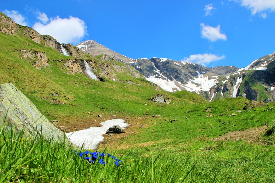 Mountains nature panorama photo