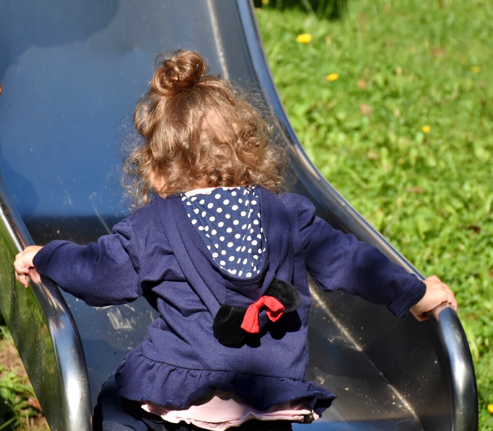 Slide girl childhood