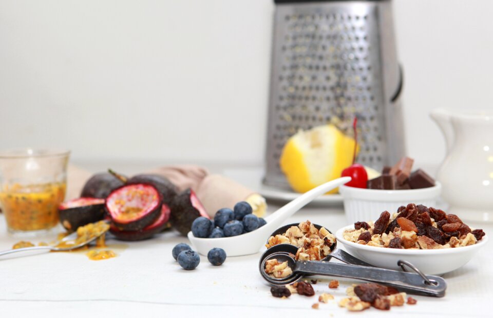Lemon blueberries fruit