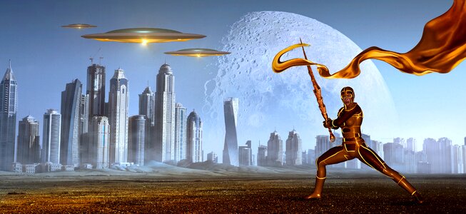 Surreal photomontage forward