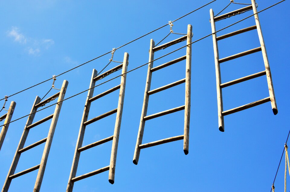 Adult playground climbing rest