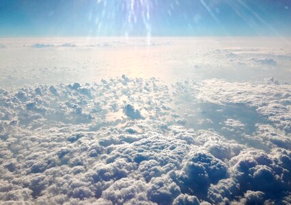 Above the clouds sunshine fantastic photo