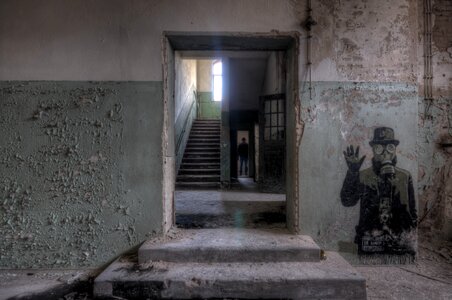 Old building step