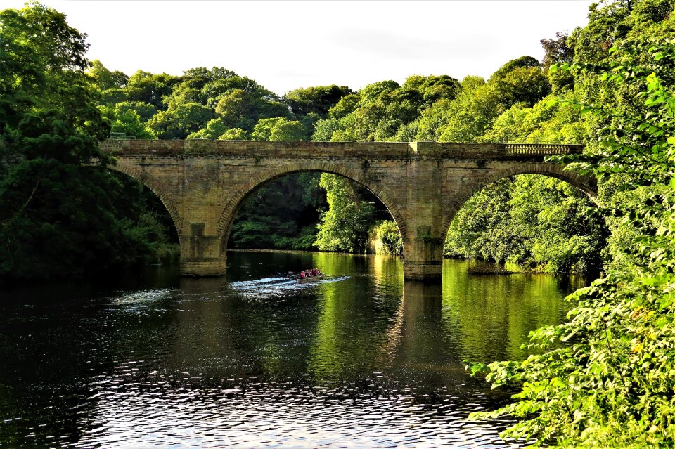 Peaceful city bridge