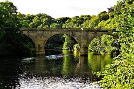 Peaceful city bridge