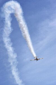 Aircraft stunts loop photo