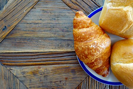 Breakfast croissantes roll