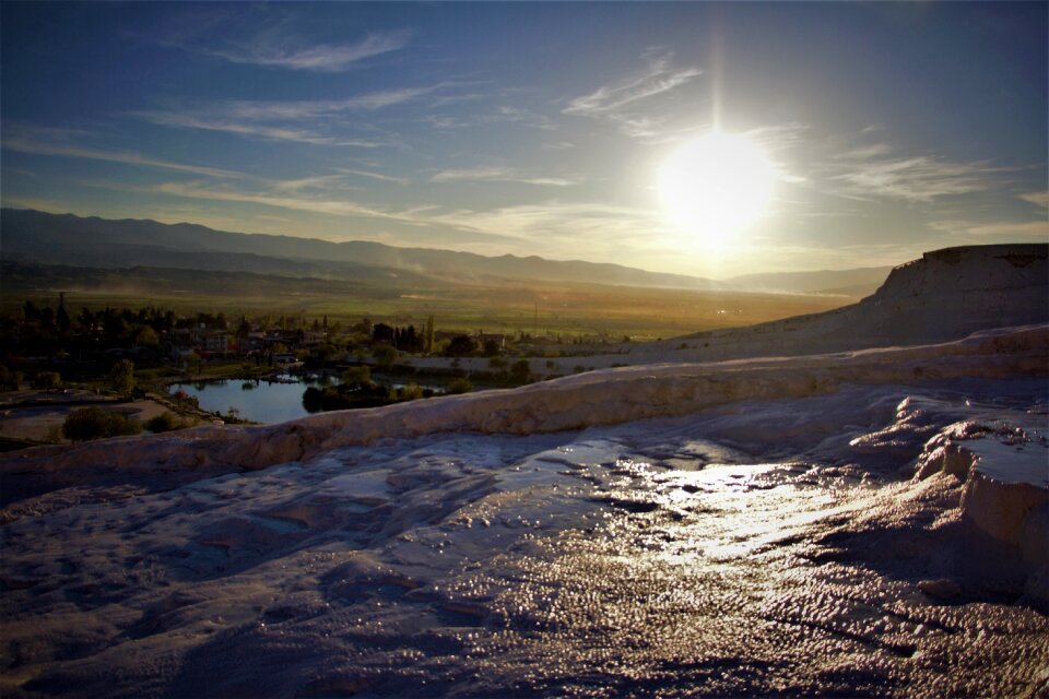 Sky travel mountains