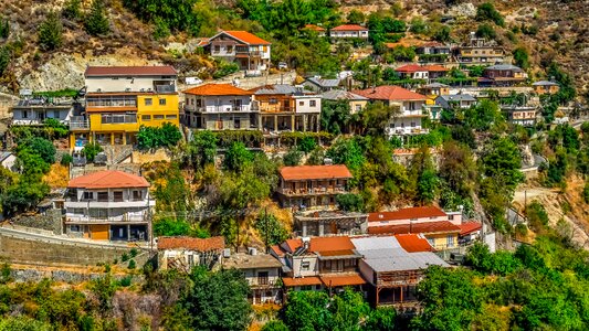 Houses moutoullas troodos photo