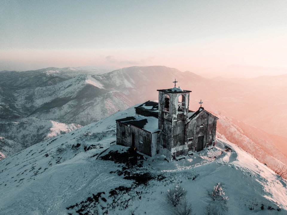 Aerial sky landscape photo