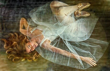 Portrait ballet girl photo