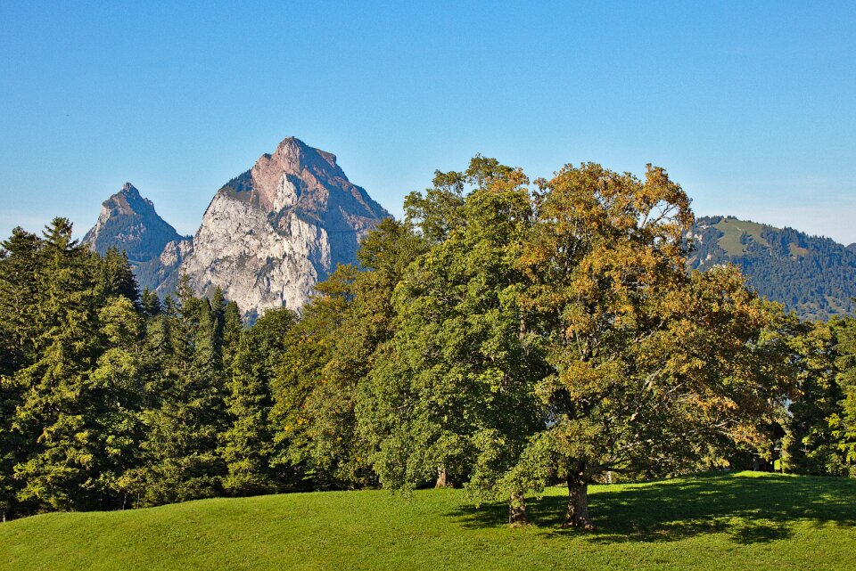 Blue sky alpine