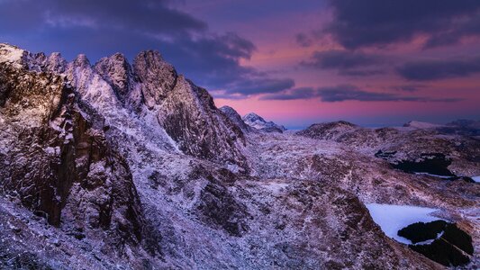 Scenic mountain northern norway