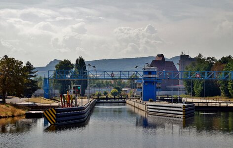 Lock river modern photo