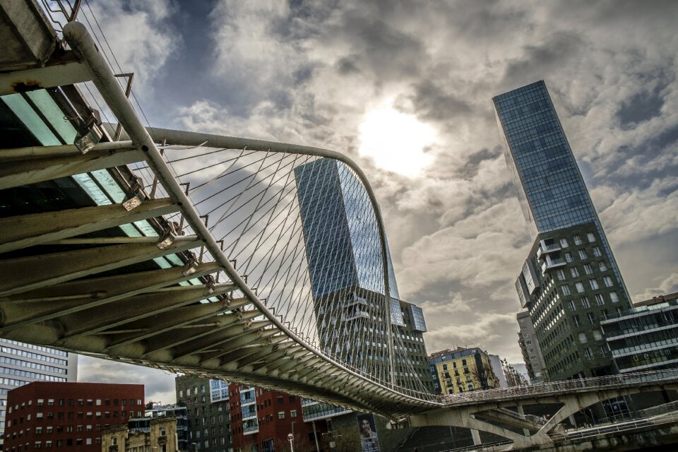 Sky building urban