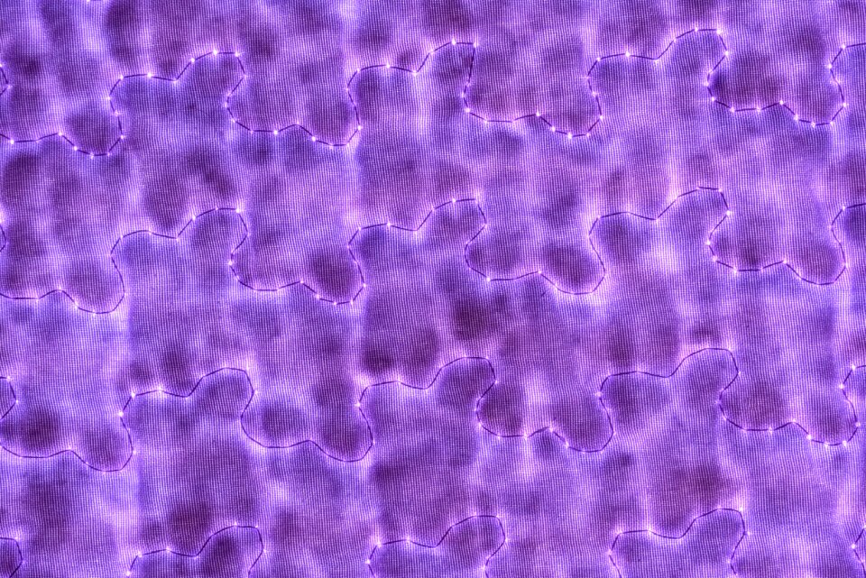 Textile transparent light