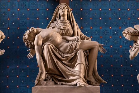 Marble christ sculpture