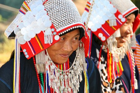Woman colorful costume