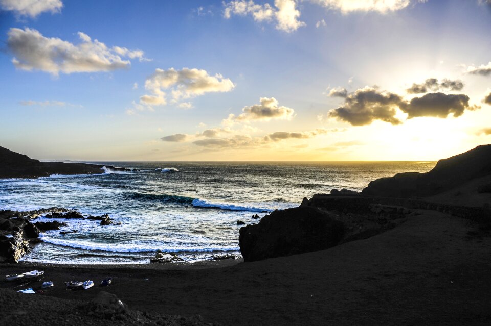 Rock landscape beach