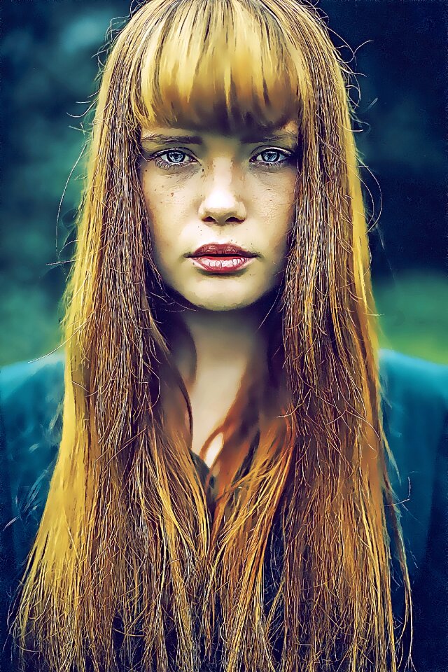 Beauty young portrait