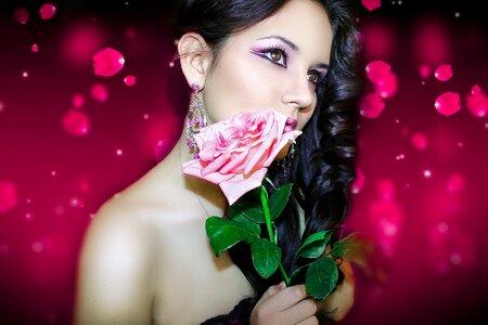 Portrait lovely elegant