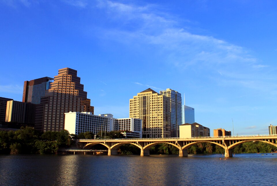 City skyline buildings