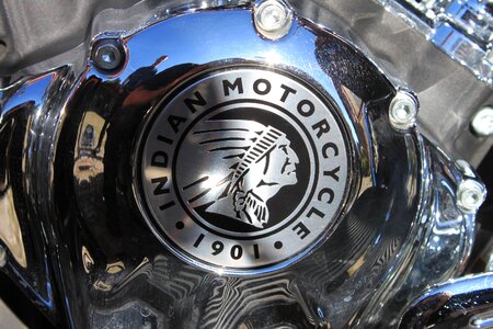 Motorcycle indian chrome