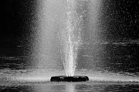 Pond drops spouting