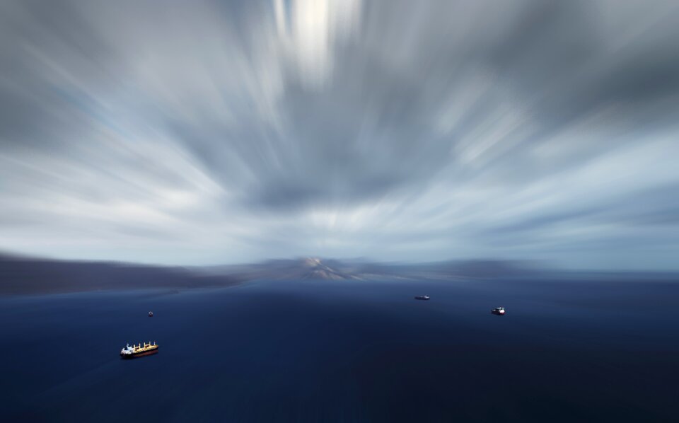 Horizon ocean landscape