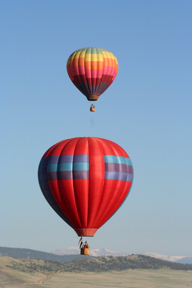 Aviation balloon floating
