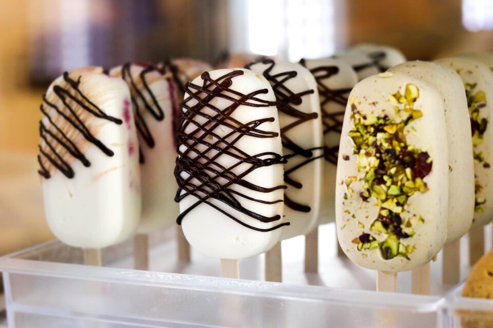 Ice cream dessert semifreddo