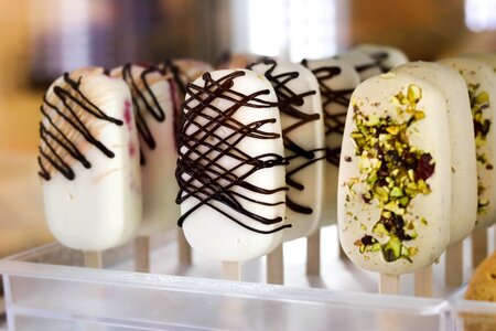 Ice cream dessert semifreddo