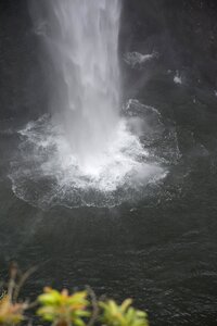 Nature landscape gray waterfall