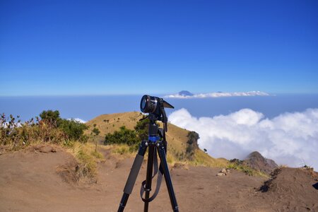 Summit mountain merbabu photo