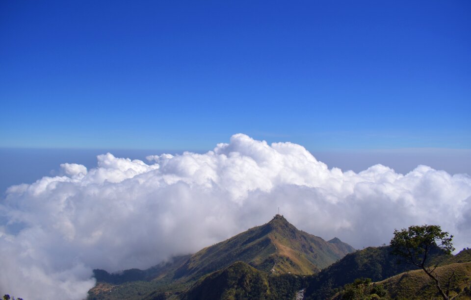 Peak summit mountain