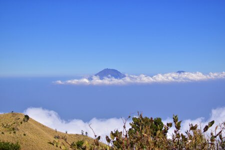 Mountain merbabu indonesia photo