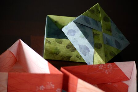 Origami papercrafting origami boxes photo