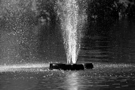 Spray water drops bubble