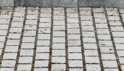 Paving stones paved parking
