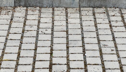 Paving stones paved parking photo