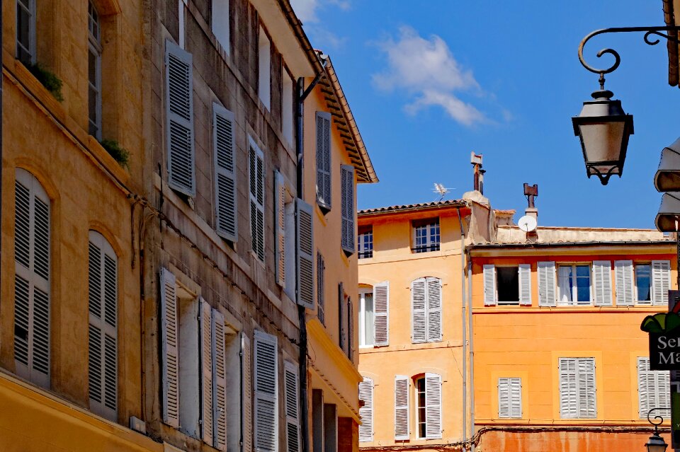 Facade colorful ancient