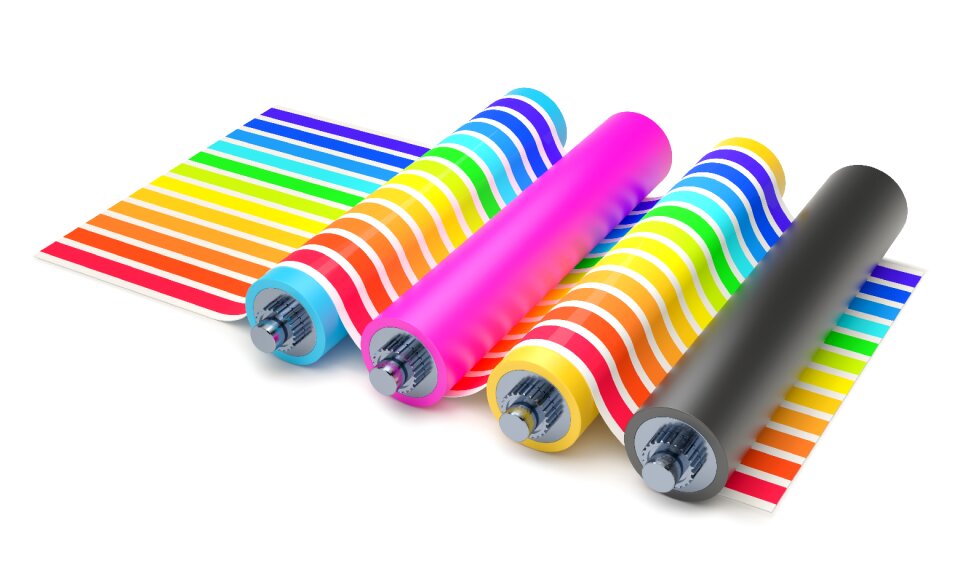 3d render black isolated