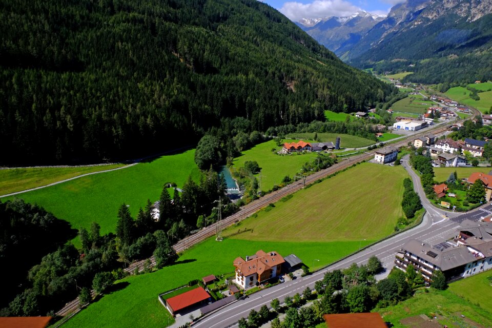 Landscape mountains green mountain