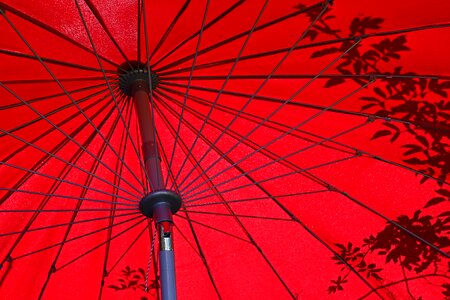 Vacations red umbrella background