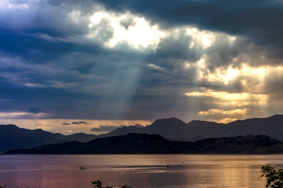 Mountains nature clouds