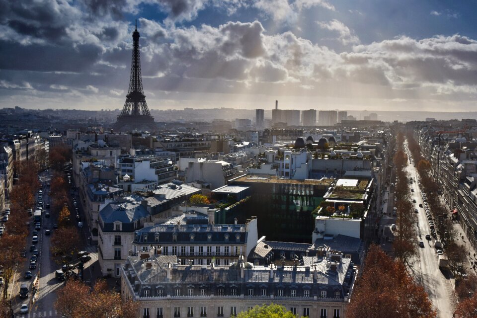 Landmark city distant view