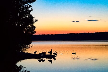 Water sky dusk