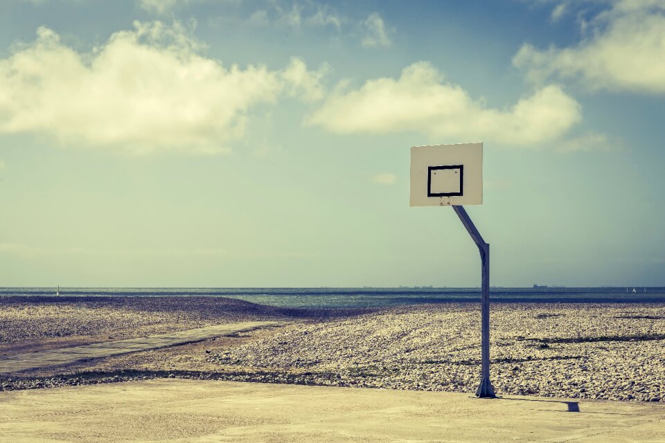 Beach court coastline